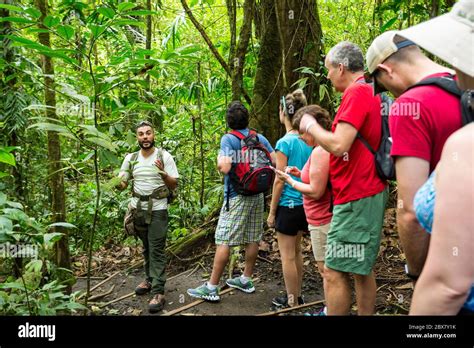 Alan Tour Guide With Swiss Travel Communicates With Hikers In Sensoria