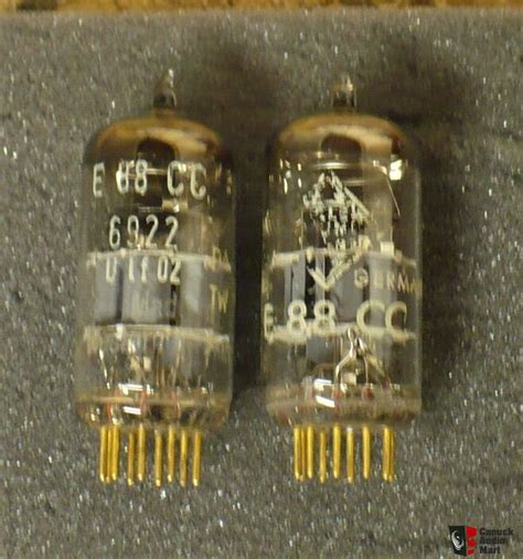 Vintage Scarce Telefunken E Cc Gold Pin Preamplifier Tubes