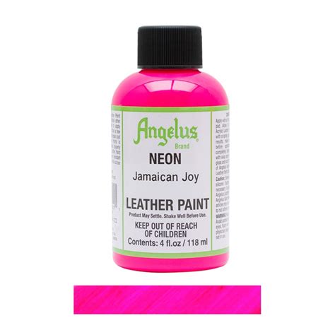 Angelus Neon Acrylic Leather Paint Fl Oz Ml Bottle Jamaican Joy