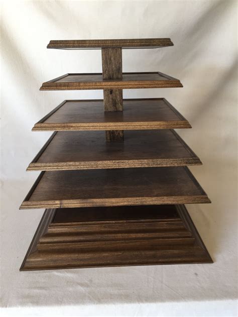 Solid Wood Tier Square Custom Made Convertible Cupcake Or Etsy