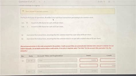 Solved During Its First Yeac Of Operations Bramble Corp Chegg