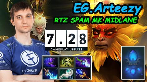 EG RTZ Monkey King 11K MMR MIDLANE Aghanim Shard Build New Patch 7 28