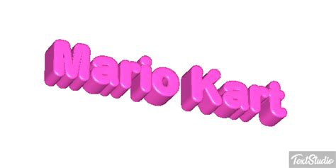 Mario Kart Videogame Animated Logo Designs