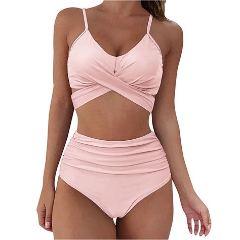 Ashirexll Swim Suits For Women 2024 Women S Bikini Swimsuits Two