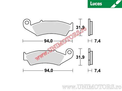 Placute Frana Fata Mcb Rsi Sinterizate Rsi Lucas Trw Unimotors Ro