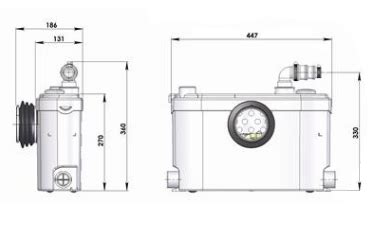 TRITURATORE SANISLIM WC BAGNO COMPLETO Mt 7 CarrieriStore