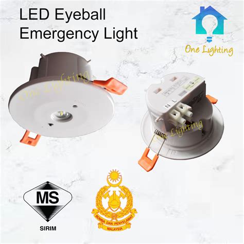 Led Eyeball Emergency Light Recessed Ceiling Light Lampu Siling Lampu