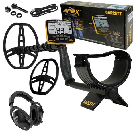 Garrett Ace Apex Metal Detector With X Multi Flex Raider Coil