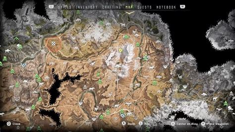 Horizon Zero Dawn Map All Locations