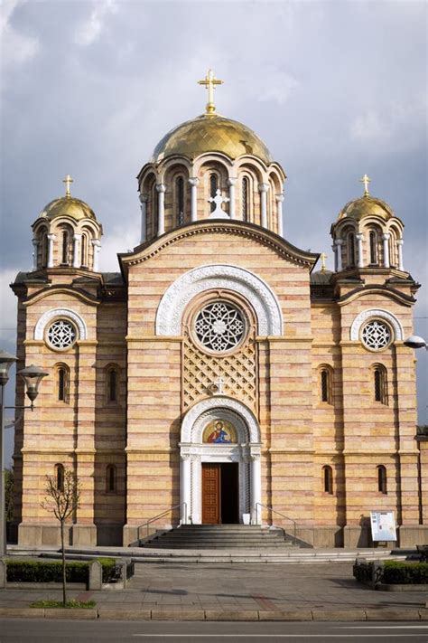 Orthodox church Banja Luka stock image. Image of landmark - 148004829