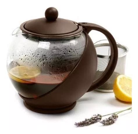 Cafeteira Chaleira Infusao Bule De Vidro E Inox Infusor