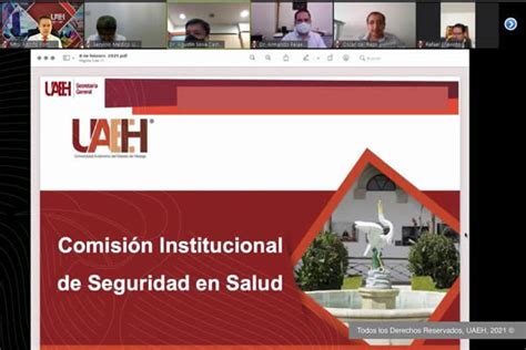 Sesi N N Mero De La Comisi N Institucional De Seguridad En Salud