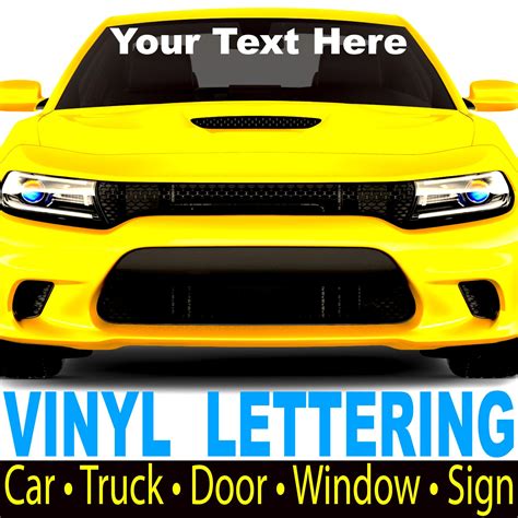 Buy 1060 Graphics Custom Windshield Text Banner Car Decal Window