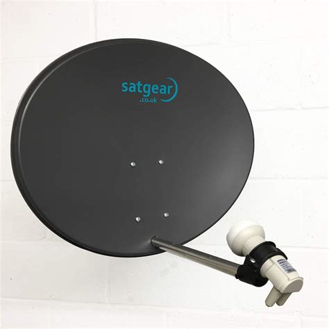 Satgear 60cm Zone 2 Solid Satellite Dish Kit Inc Universal Twin LNB And