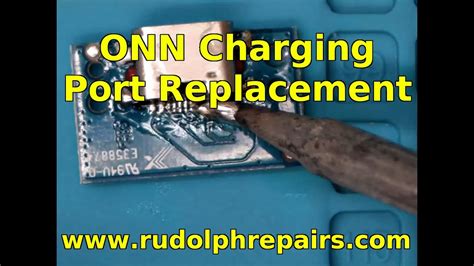 Onn Tablet Charging Port Repair Youtube