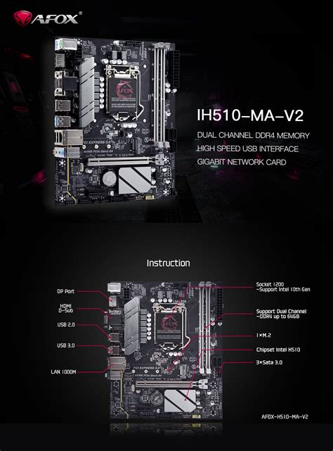 AFOX IH510 MA V2 INTEL LGA1200 AFOX