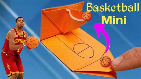 Easy Origami Mini Toy Basketball Slam Dunk Moving Paper Toys Pop It Amazing Paper Carft Youtube