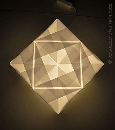 Sonobe Cube Origami Lamp