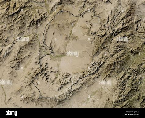 Logar, province of Afghanistan. Low resolution satellite map Stock ...