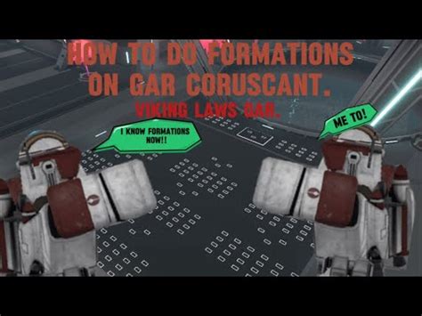 Tutorial On How To Do Formations On Star Wars Coruscant Gar Roblox