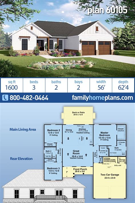 Ranch Style House Plans 1600 Sq Ft Printable Templates Free