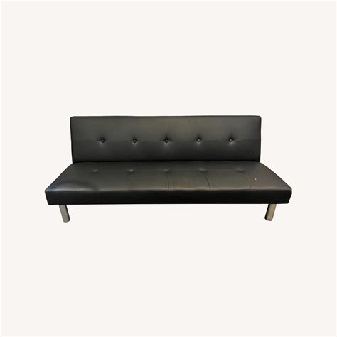 Armless Tufted Convertible Sleeper Futon Sofa AptDeco