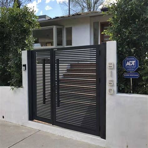 Louver Gate And Fences House Designs Wpc Aluminum Hot Sale System