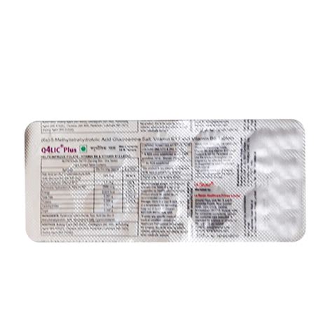 Buy Q4LIC PLUS Tablet 10 S Online At Upto 25 OFF Netmeds