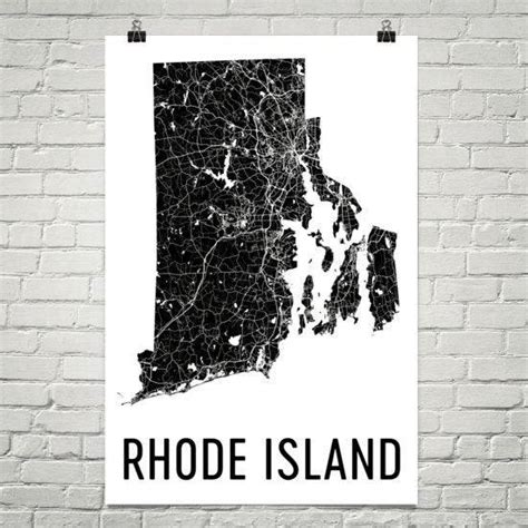 Rhode Island Map Rhode Island Art Rhode Island Wall Art Rhode Island Signs Map Of Rhode