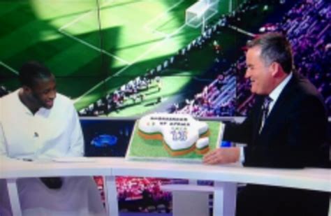 Richard Keys gave Yaya Toure a birthday cake live on air last night