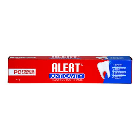 Alert Anticavity Fluoride Toothpaste Personal Collection