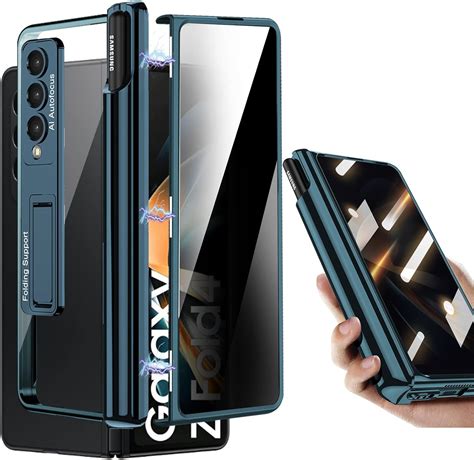 Anti Espion Coque Galaxy Z Fold 4 avec S Pen Porte Stylo Charnière