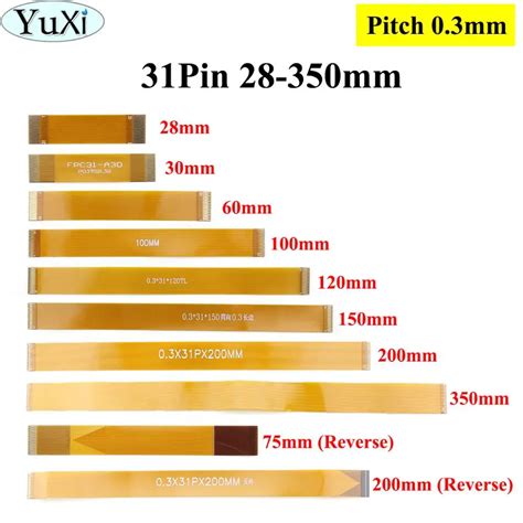 YuXi 31 Pin FFC FPC Flexible Flat Cable Pitch 0 3mm Same Direction