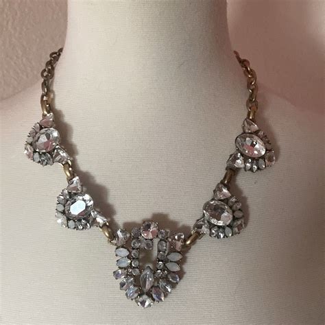 Jcrew Rhinestone Chunky Necklace Gem