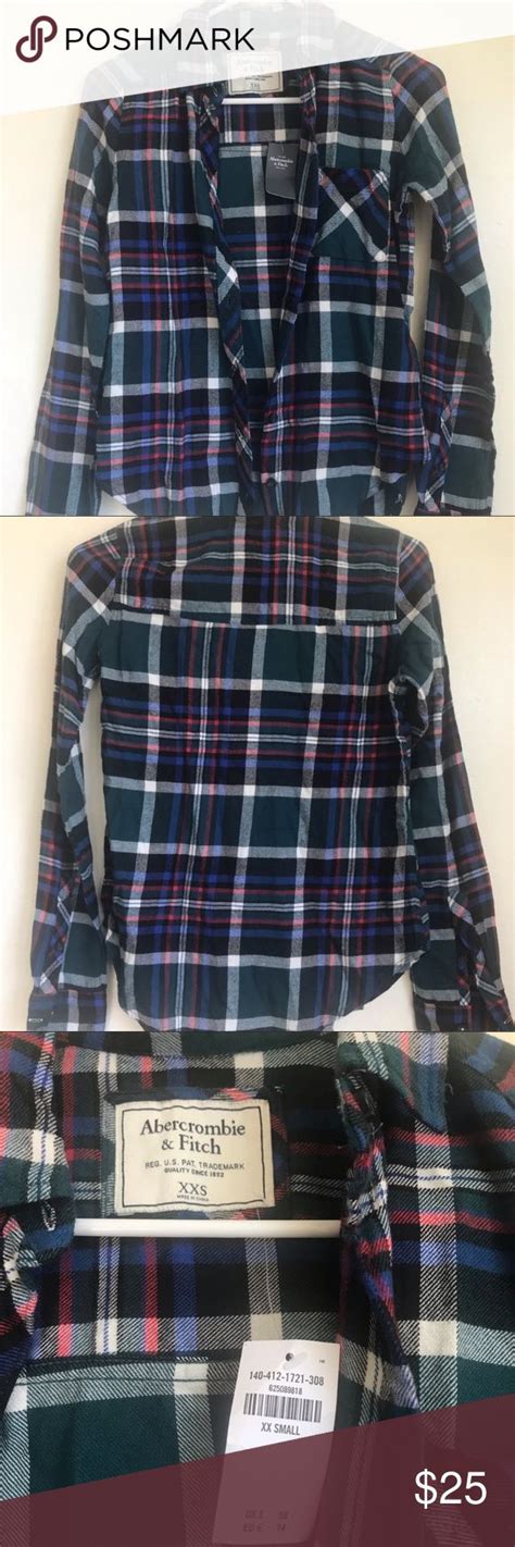 Nwt Abercrombie And Fitch Plaid Shirt Plaid Shirt Abercrombie And