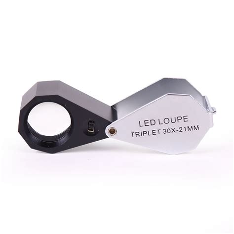 New X Jewelry Loupe Magnifier With Led Lights Magnifying Glass For