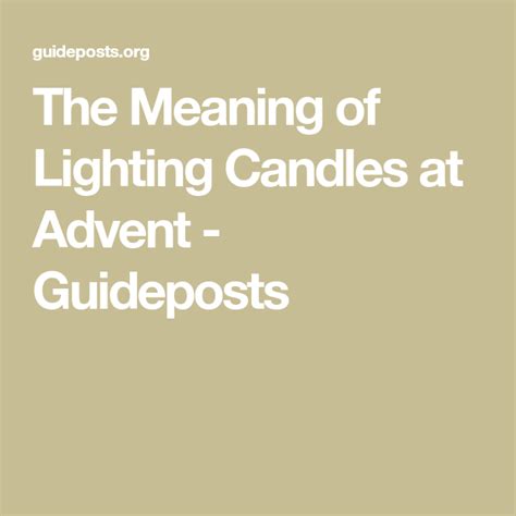 Advent candles meaning – Artofit