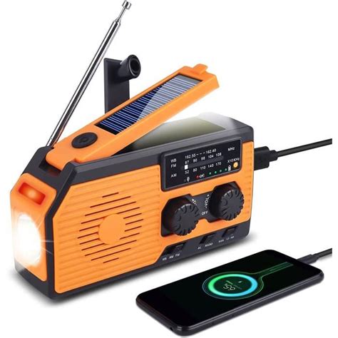 Radio Solaire Dynamo Radio D Urgence Rechargeable Tanche Mah