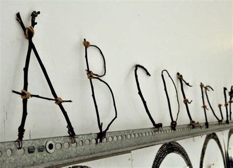 Make Your Own Stick Alphabet | Carle Museum: | Forest school activities ...