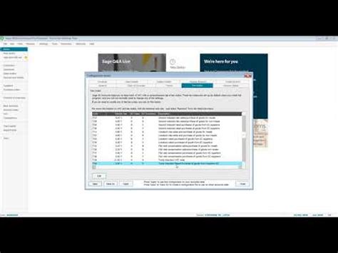 Changing Sage 50 VAT Codes YouTube