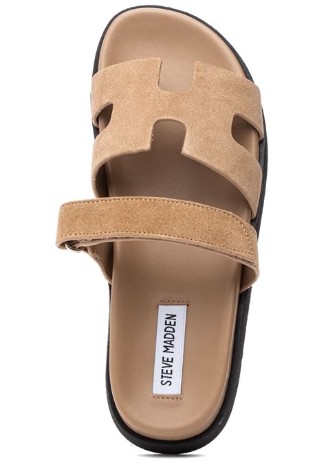 Steve Madden Mayven Sandal Taupe Suede