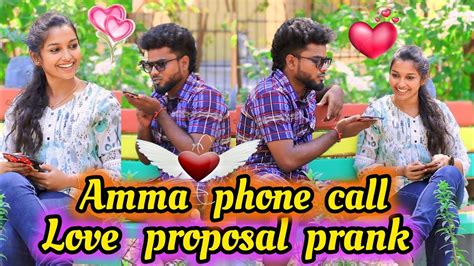 Amma Phone Call With Love Proposal 💖 Prank Flirting Prank😍 Cute