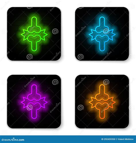 Glowing Neon Line Joint Pain, Knee Pain Icon Isolated on White