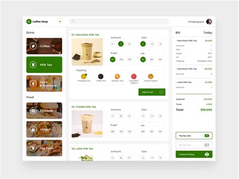 Pos System By Christynguyen On Dribbble