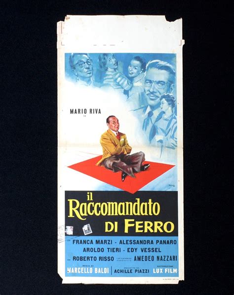 IL RACCOMANDATO DI FERRO Locandina Poster Mario Riva Nazzari Marzi