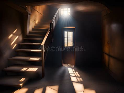 Empty Dark Room Interior, 3d Rendering, Ai Generated Stock Illustration - Illustration of ...