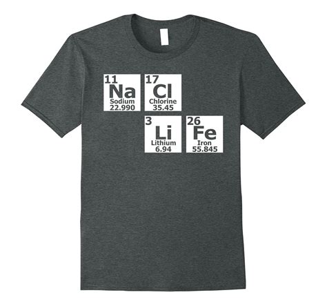 T Shirt Salt Periodic Table Chemistry-tovacu