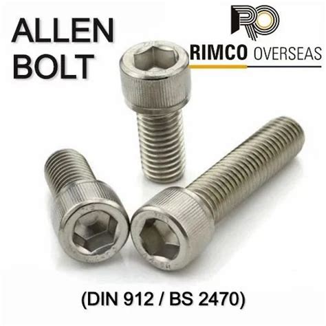 Round Stainless Steel Allen Cap Bolt Rs 1 Piece Rimco Overseas ID