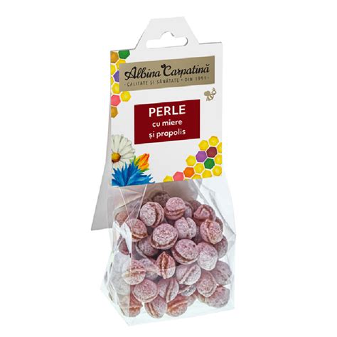 Perle Cu Miere Si Propolis 100g Albina Carpatina Bebe Tei