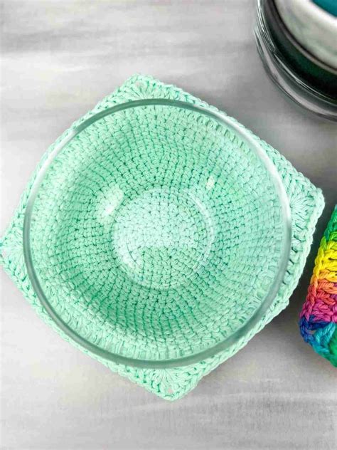 Hour Easy Crochet Bowl Cozy Free Pattern Cozy Crochet Patterns